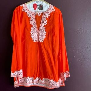 Michael kors tunic with embroidery.